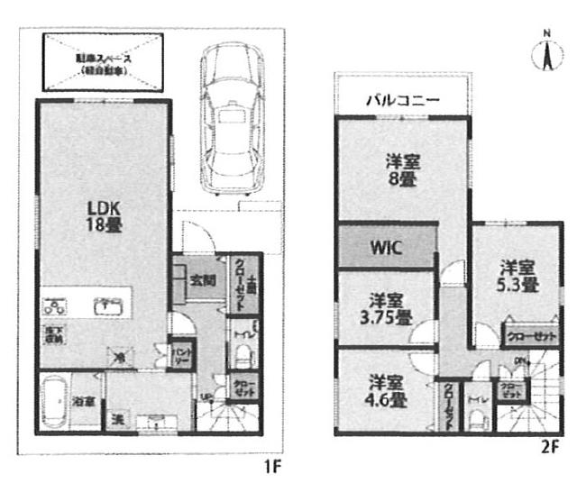 立花 徒歩19分 構造:木造土地面積:99.22平米 ( 30.01坪 ) 建物面積:102.91平米 ( 31.13坪 )
